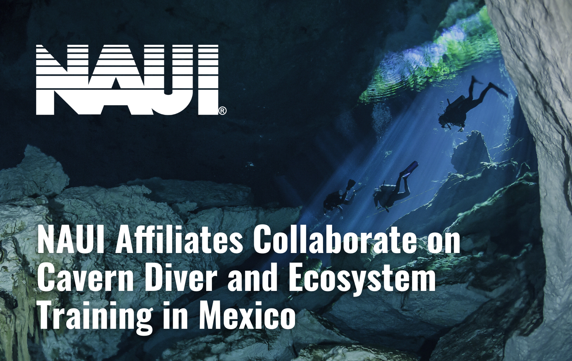 NAUI Affiliates Collaborate on Cavern Diver and Ecosystem Training in Mexico Cavern Diver
